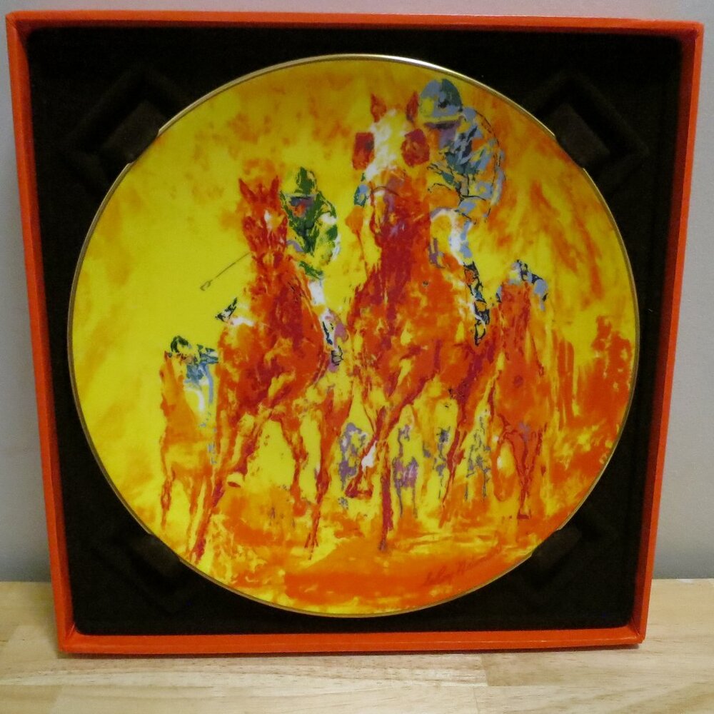Royal Doulton by Leroy Neiman Collector Plate 10.5" Limited Ed Winning Colors